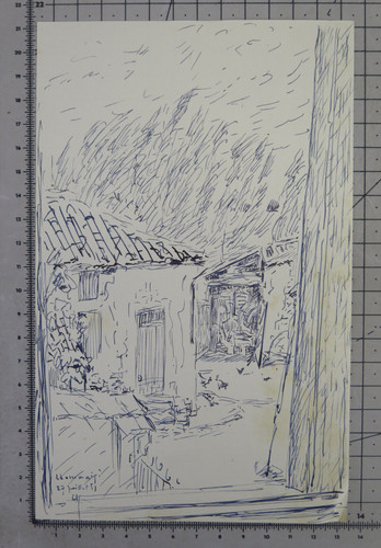 Disegno penna carta firmato - disegno,