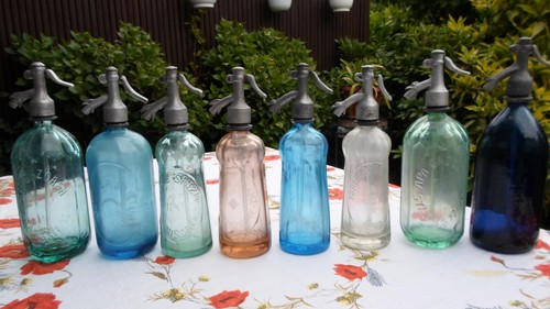 Antiche bottiglie sifone - bottiglie,