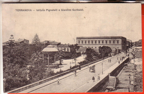 Cartolina terranova sicilia - di,