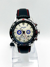 Orologio automatico uomo 45 ghiera tachimetrica bianco blu lancette nere lumin