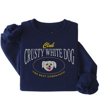 Crusty White Dog Embroidered