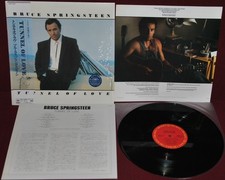 BRUCE SPRINGSTEEN TUNNEL OF LOVE - CBS SONY 28AP 3410 1987 LP JAPAN OBI NM 1A ED
