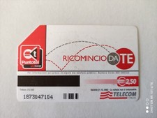 SCHEDA TELEFONICA TELECOM € 2,50 RICOMINCIO DA TE