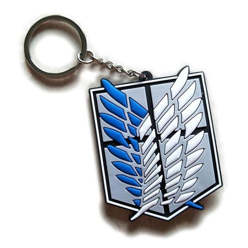 Porte clés pvc manga attaque - porte-clés,