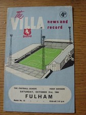 31/10/1964 Aston Villa v