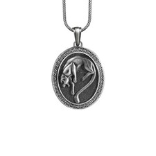 Collana pantera argento sterling ciondolo amante degli animali regalo...
