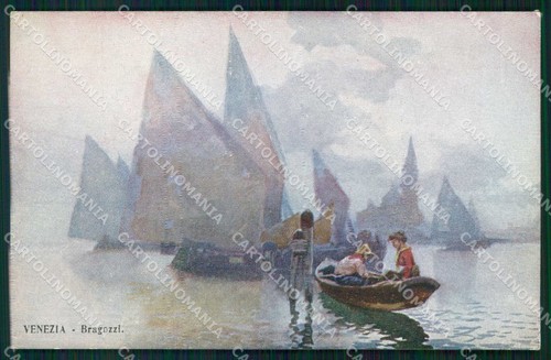 Venezia città bragozzi barche - venezia,