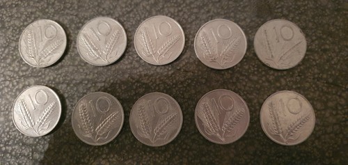 Lotto monete lire dal - lotto, 10