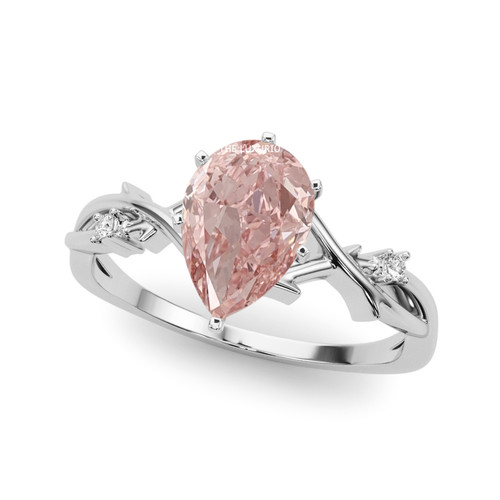 Anello con diamanti platino - anello,