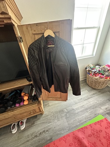 Giacca pelle uomo café - uomo, racer
