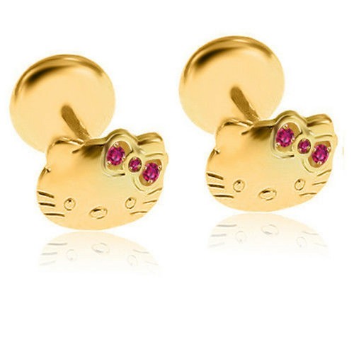 Zaffiro rosa gatto bottone - rosa,