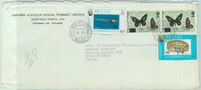 84364 - BELIZE - Storia Postale - COPERTINA all'ITALIA 1979 - AVIAZIONE farfalle
