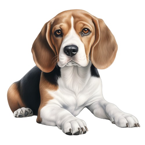 Adesivi beagle auto - 6,