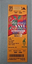 BIGLIETTO ATLANTA OLYMPICS 1996 CANOA KAYAK SPRINT INUTILIZZATO NO SPILLA DISTINTIVO 
