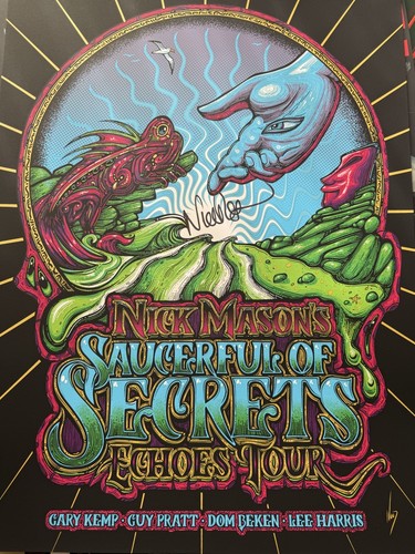 Nick mason poster firmato - nick,