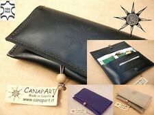 PORTATABACCO CARTINE VERA PELLE CANAPART MADE IN ITALY ARTIGIANALE! Vari colori