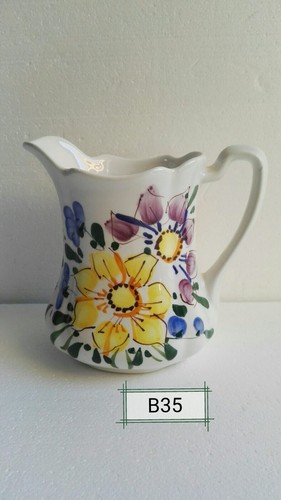 Caraffa brocca fiori dipinto - caraffa,