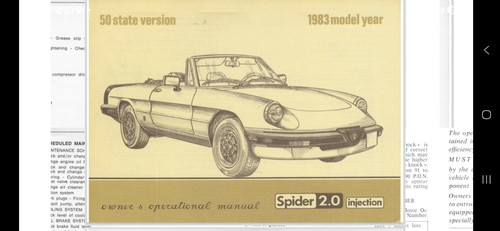 Alfa romeo spider owner - romeo,