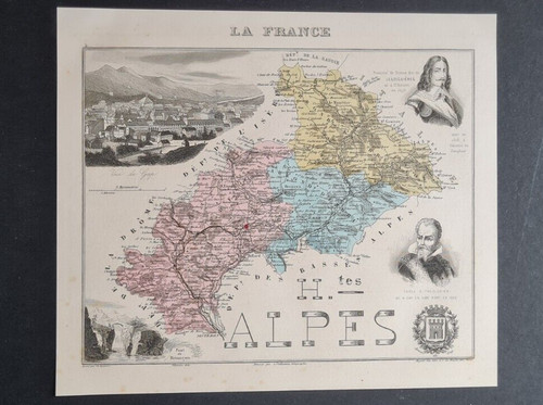 Mappa antica alte - (1882),