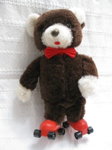 Orso pattinaggio rotelle - orso,