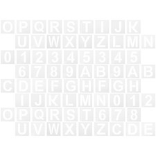 Pcs stencil lettere - stencil,