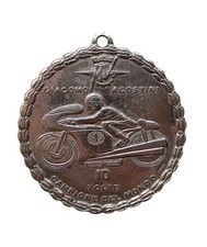 *HH* Medaglia Giacomo Agostini Moto Motocicletta Agusta Motociclo Medal Bike
