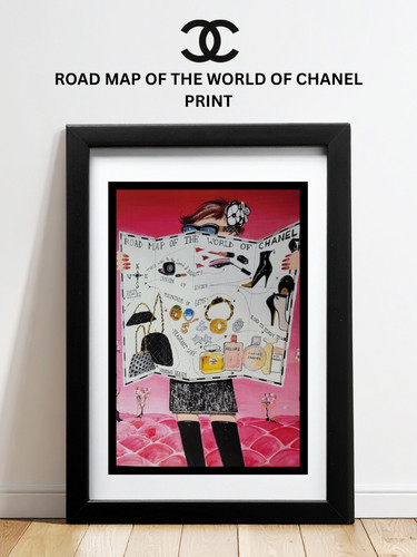 Poster vintage chanel 40qty - chanel,