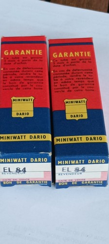 Paire tubes audio dario - de,