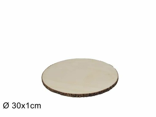 Base tronco legno naturale - x,
