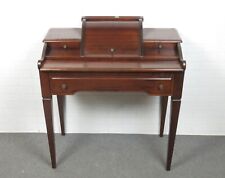 Scrittoio legno scrivania con ribaltina a tapparella 4 cassetti vintage anni ‘70