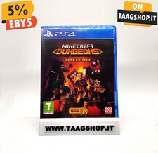 MINECRAFT DUNGEONS HERO EDITION PS4 SONY PLAYSTATION 4 PAL ITA TESTATO FAST SHIP