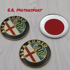 Coppia Logo stemma 74 mm Alfa