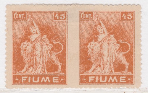 Fiume 1919 45c coppia - coppia, non