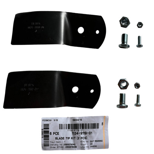 Stiga kit lamette piatto - lamette,