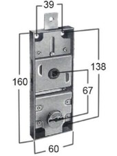 SERRATURA PORTE BASCULANTI A