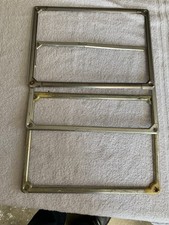 3 PORTATARGA  CORNICE TARGA  NERA  AUTO EPOCA CM  28 X 20,5   - usati -