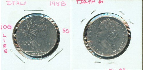 World coins italy 1958 - , 100