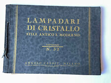 ANGELO CASOLI Milano 1940 LAMPADARI lampada lamp CATALOGO nr 32