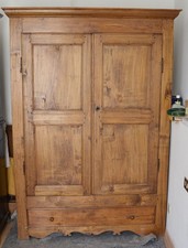 VECCHIO ARMADIO A 2 ANTE CON CASSETTONE 141 x 40 x h.193 [AVS12]