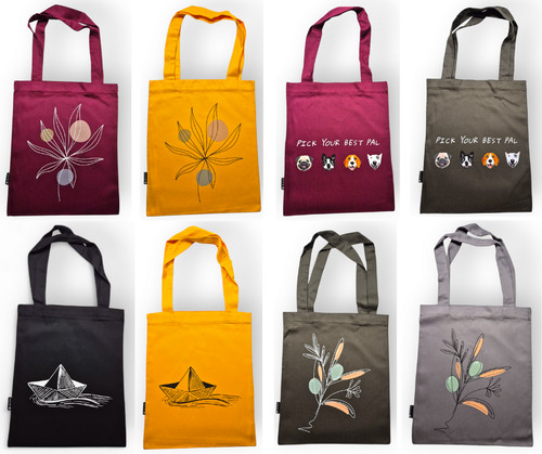 Borsa tessuto cotone con - in,