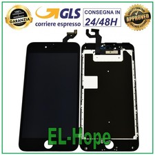 DISPLAY LCD PER APPLE IPHONE 6S PLUS TOUCH SCREEN VETRO NERO PARI ORIGINALE