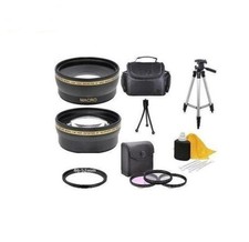 Kit accessori filtro obiettivo 7 pezzi per fotocamera digitale Fuji Finepix S5800 S5700 S700