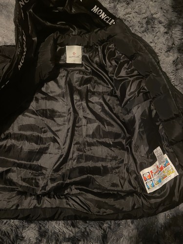 Piumino corto moncler nero - corto,