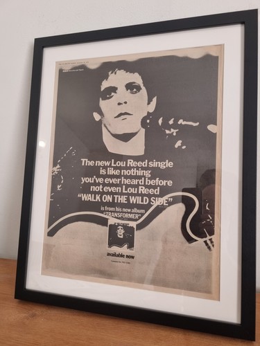 Lou reed original framed promo - original,
