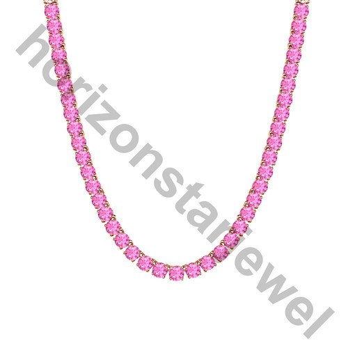 Collana tennis placcato - mm,