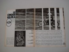 advertising Pubblicità 1972 MOTO GILERA 50 4V/4V SUPER/5V TRIAL/7HP TOURING