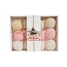 12 Ciondoli Palline di Natale Colore Macaron per Decorazione Albero e Centrotavola