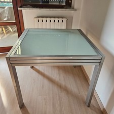 tavolo vetro allungabile in vendita 90x90