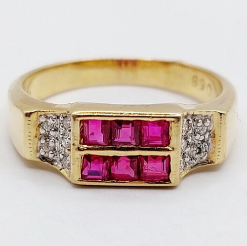 Anello cavaliere art deco oro