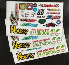 ADESIVI MINIMOTO ATV QUAD MINICROSS MINIQUAD GRIZZLY LEM 20PEZZI 3 FOGLI 21X35 